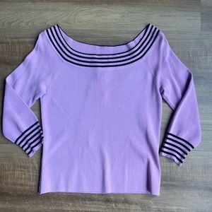 Purple Sweater Y2K Sweater Black and Purple Neon Purple Sweater Academia